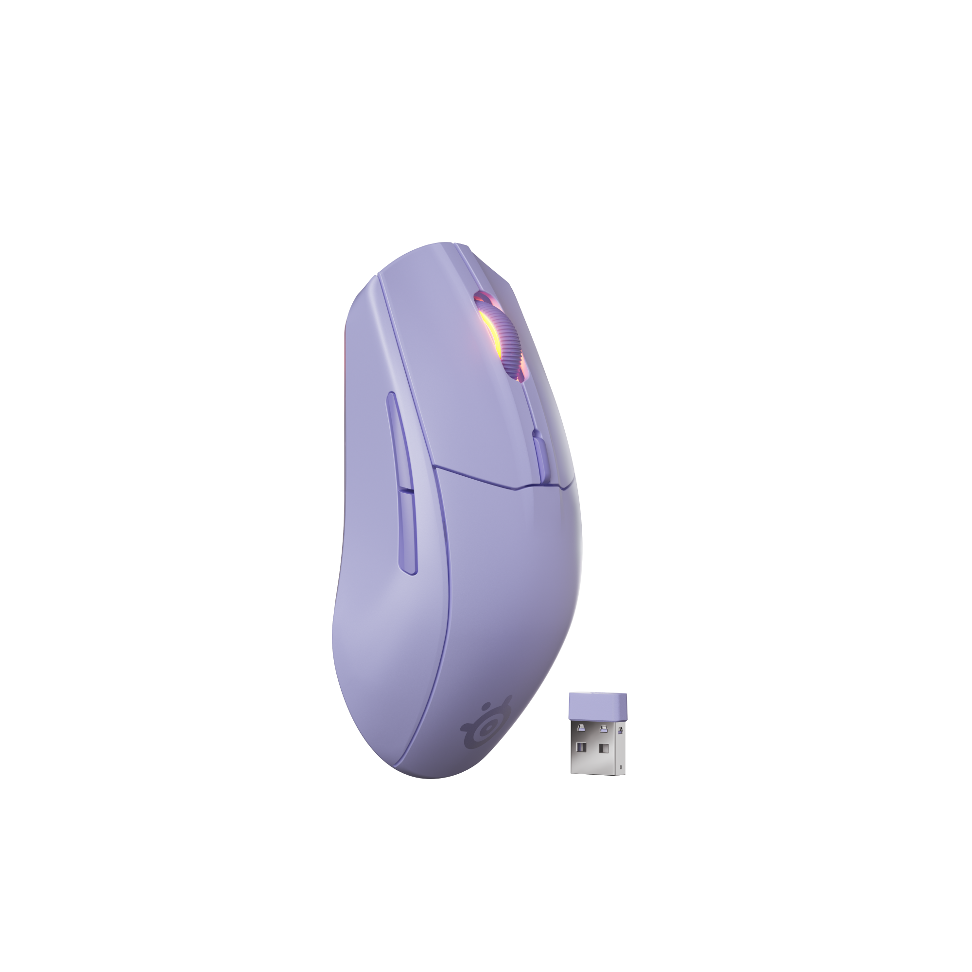 SteelSeries賽睿Rival 3 Gen 2無線電競滑鼠-夢澈紫